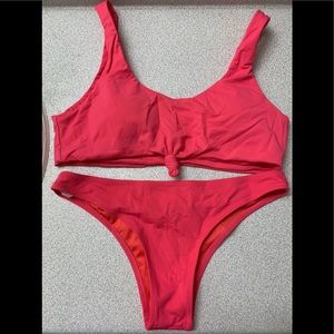 Bright pink bikini set!